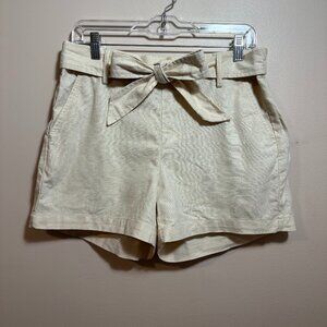 J. Crew High Waist Belted Shorts Size 10